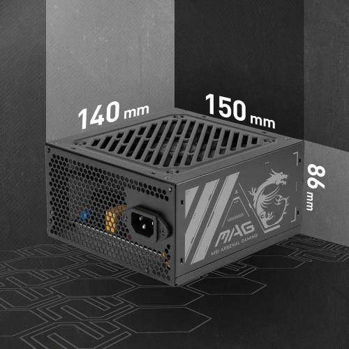 MSI PSU MAG A500N-H 500W POWER SUPPLY  
